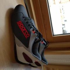 Sparco スポーツシューズ 黒/灰色/赤25センチ未使用品