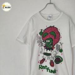 ラットフィンク Tシャツ 90sヴィンテージ 白 ホワイト ビッグプリント S