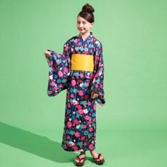 【新品】kate spade kids ヴァイ二ーローズ 浴衣 160 花柄 紺 新品】kate spade kids ヴァイ二ーローズ 浴衣 160 花柄 紺