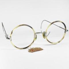 1920's 丸眼鏡 昭和 アンティーク メガネ 鼈甲柄 セルロイド ー山 1920´s 丸眼鏡 昭和 アンティーク メガネ 鼈甲柄 セルロイド ー山