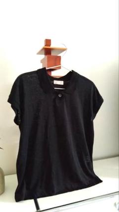 MARGARET HOWELL ブラックポロシャツ 半袖 MARGARET HOWELL ポロシャツ コットン ブラック メンズ L - メルカリ