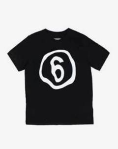 新品未使用タグ付き　MM6 ブラック 半袖Tシャツ 数字6