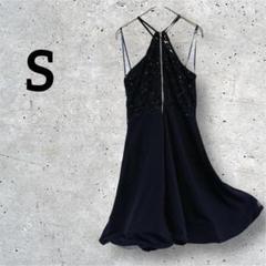ネイビースパンコールドレス 【S】