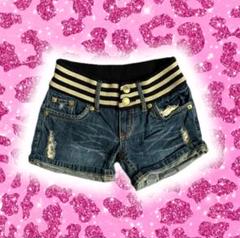 d.i.a.y2k平成ギャル　スタッズラメダメージデニムショートパンツサイズ25 d.i.a. ギャル ショーパン デニム ダメージ ダイヤ サイズ26