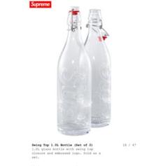 Supreme　スイングトップボトル　未使用　2本 Supreme 'Swing Top 1.0L Bottle (Set of 2)'スウィングトップ