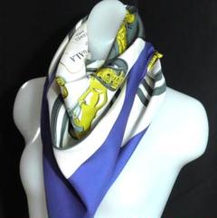 HERMES エルメス　大判スカーフ　カレ90　 D354