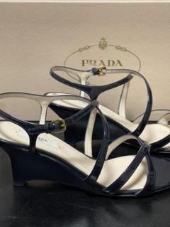 【美品】PRADA/プラダ　エナメルリボンサンダル 楽天市場】プラダ リボン（サンダル｜レディース靴）：靴の通販