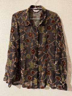 古着 ビンテージ 70s シルバー キラキラ フード付 長袖 シアーシャツ 美品 古着 ビンテージ 70s シルバー キラキラ フード付 長袖 シアー