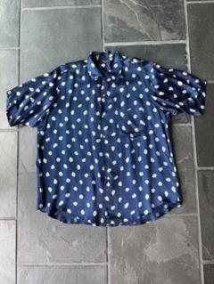 コムデギャルソン オムプリュス 長袖 ダブル コート シャツ 青 チェック 美品 COMME des GARCONS HOMME PLUS - ☆良品 CDG × モリネル ワーク