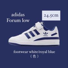 adidas Forum low 24.5cm アディダス　フォーラム　青　白のサムネイル