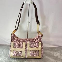 LeSportsac バンブーリング ショルダーバッグ アニマル柄 バイカラー