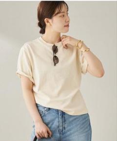 美品plage【R'IAM】リアム Vネックオールインワン　ウール　ベージュ38 Plage - R'IAM PLAGE 2024AW Vネックオールインワン 38 グレーの