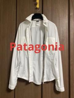極美　Patagonia パタゴニア　ナイロンジャンパー　ホワイト×ライトグレー