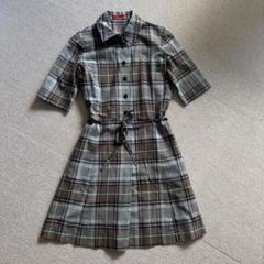 美品 ヴィヴィアンウエストウッド シャツワンピース オリゾンティ グレンチェッ 美品 ヴィヴィアンウエストウッド シャツワンピース