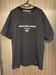 【新品未使用】Alexander Wang パフロゴ tシャツ Lサイズ alexanderwang アレキサンダーワング パフロゴ コットン