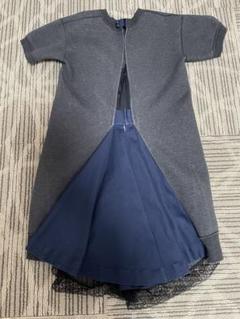 sacai ボーダーフーディ ポンチョ ワンピース 2 23-06489 sacai ボーダーフーディ ポンチョ ワンピース 2 23-06489