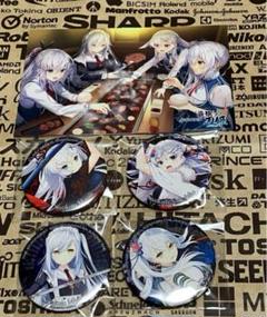 煌花絢爛　朱雀院撫子　朱雀院紅葉　朱雀院椿　都子　缶バッジ　ポストカード　計5点 CRYSTALiA 煌花絢爛 -KATANA Project CompleteBox- タロット風