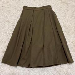 m802 膝丈フレアスカート ストレッチ ウエストゴム 大人カジュアル ラフ