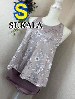 sukala ボタニカルガーデンフレアタンク タグ付未使用】 SUKALA ボタニカルガーデン フレアタンク S