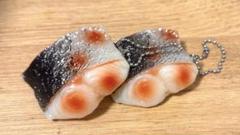 食品サンプルストラップ　焼きサバ2個セット