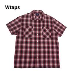 Wtaps オンブレ チェック シャツ 半袖 ワンポイント ロゴ 総柄