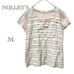 ノーリーズ NOLLEY'S フリルTシャツ 【M】 半袖 個性的 春夏