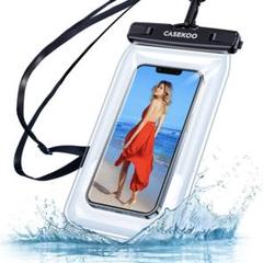 CASEKOO スマホ 防水ケース クリア 顔認証 お風呂 海 プール 雨