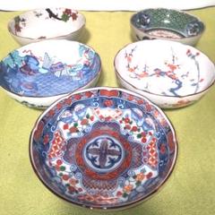 三洋陶器 龍峰窯 金彩 古伊万里 花鳥 5色 絵変 鉢 皿 小鉢