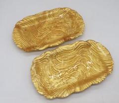 坂田甚内作　金彩波紋ガラス皿3点　送料込み250607 坂田甚内作 金彩波紋ガラス皿3点 送料込み250607 - メルカリ
