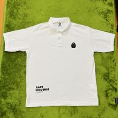 【超希少】アベイシングエイプ ☆センター シャークロゴ ポロシャツ カモフラ アベイシングエイプ A BATHING APE Tシャツ カットソー 半袖