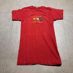 エジプト　キッズ　半袖tシャツ　赤　刺繍　ラクダ　アラビック　140