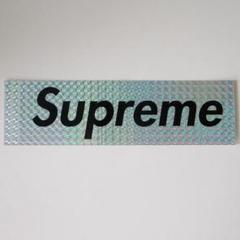 Supreme ホログラム ボックスロゴ ステッカー シルバー
