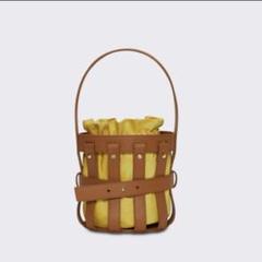 新品未使用】LENK 皮革 CAGE かごバッグ イエロー - メルカリ