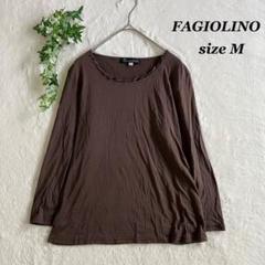 FAGIOLINO✨ファジオリノ（M）シルクTシャツ ゆったりトップス ブラウン