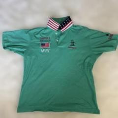 マンシングウェア MUNSINGWEAR ゴルフウェア アメリカ国旗 サイズXL