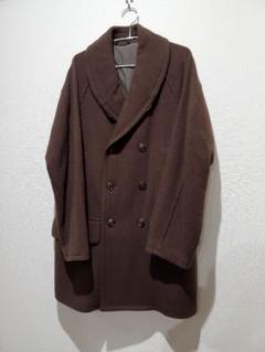 COMOLI ヤクメルトン ショールカラーコート