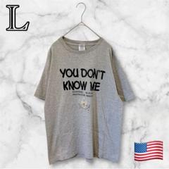 デルタ Tシャツ M プリントロゴ グレー 海外古着 USA