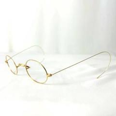 ヴィンテージ メガネ 金張り オーバル M27