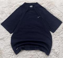 90~00s NIKE ビンテージ Tシャツ 刺繍ロゴ ネイビー y2k テック