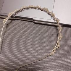カチューシャ パール 細め 新品未使用