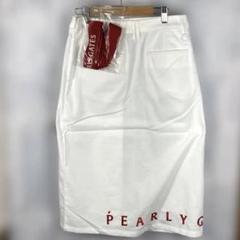 PEARLY GATES ホワイト プリーツスカート