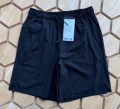 ルルレモンメンズショートパンツブラックハーフパンツ 軽量素材L