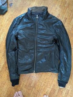 。　Rick Owes リックオウエンス レザージャケット ライダース Rick Owens（リックオウエンス）の「Rick Owens - レザー