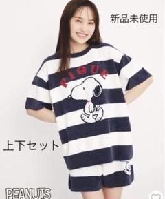 ジェラートピケ PEANUTSジャガードプルオーバー＆ショートパンツ