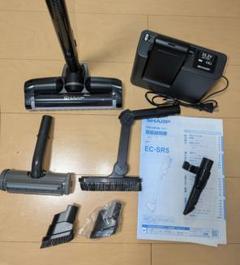 Y【中古品】シャープ コードレス掃除機 RACTIVEAir EC-SR5 S シャープ ラクティブエア コードレススティック掃除機（EC-SR5-S