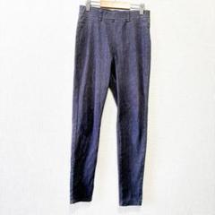 ストレッチパンツ【M】ウエストゴム らくちん デニム風
