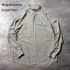 P18 古着00s RalphLauren ELLINGTONシャツ　べージュ
