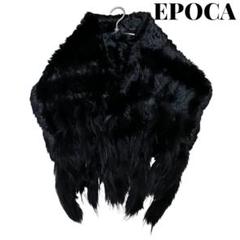 エポカ EPOCA ファー ストール マフラー 黒 2025年最新】Epoca 素材：リアルファー ストール・ショールの