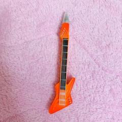 オレンジ エレキギター ギター ボールペン 文房具