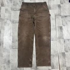 【鬼フェード/襤褸/ペンキ】carhartt ダブルニーペインターパンツ　DKB
